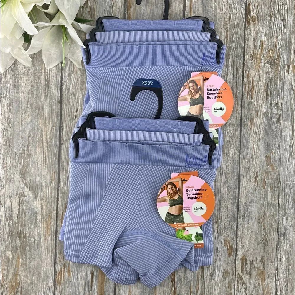 Women's Seamless Boyshort Underwear Panty 2, 3-Packs Size XS